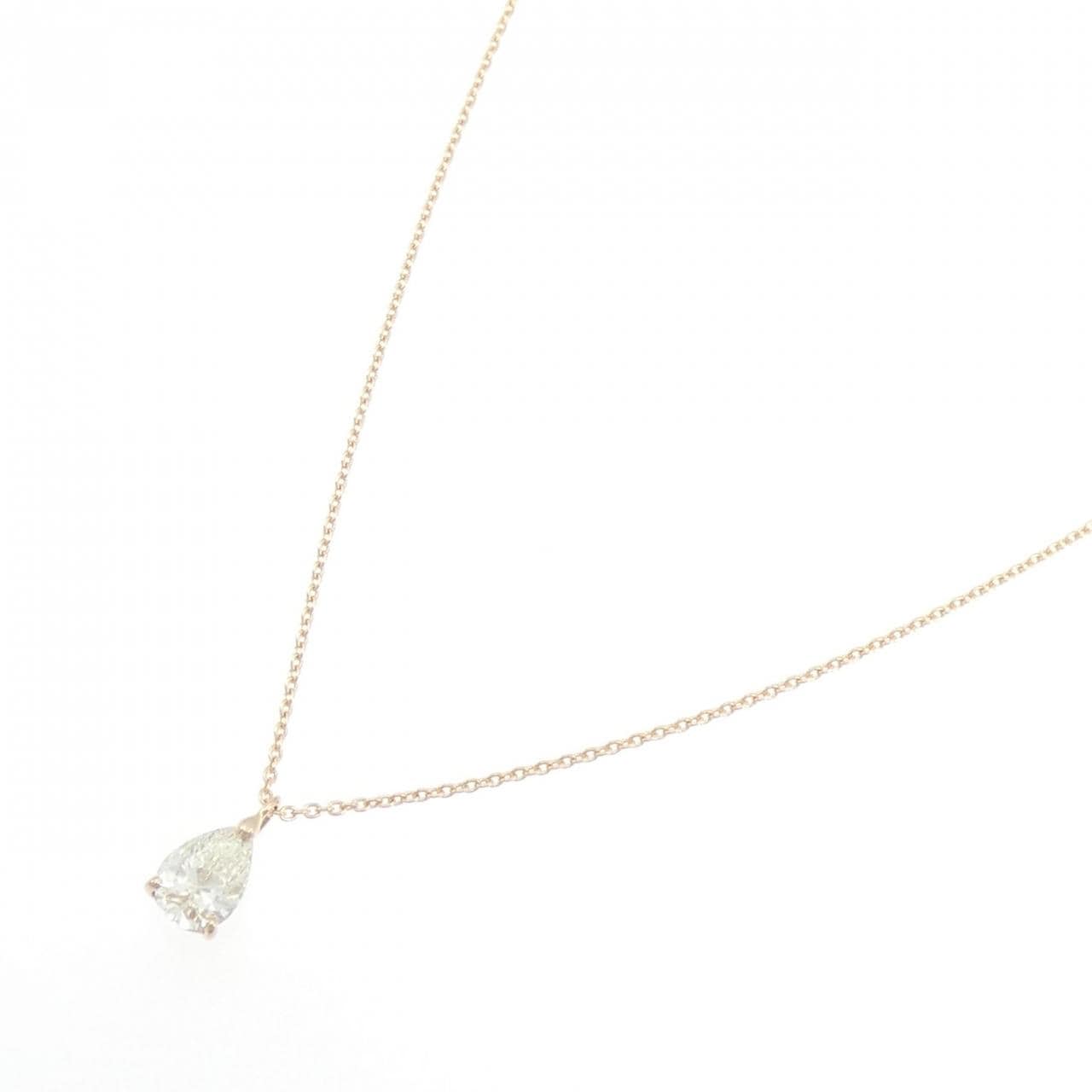 【リメイク】K18PG ダイヤモンド ネックレス 0.529CT J SI2 ペアシェイプ