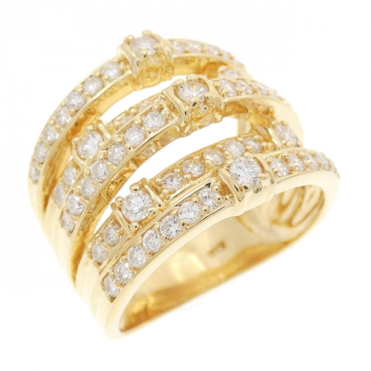 K18YG ダイヤモンド リング 1.04CT