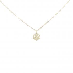 K18YG ソリティア ダイヤモンド ネックレス 0.60CT