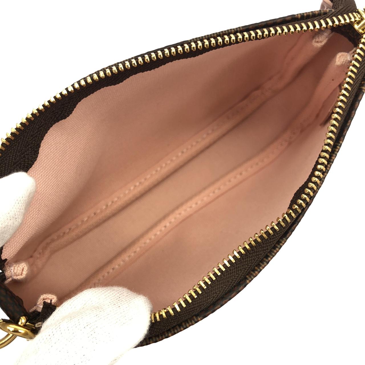 ルイヴィトン ダミエ(ホリデイ) ミニ ポシェット アクセソワール N60402 アクセサリーポーチ