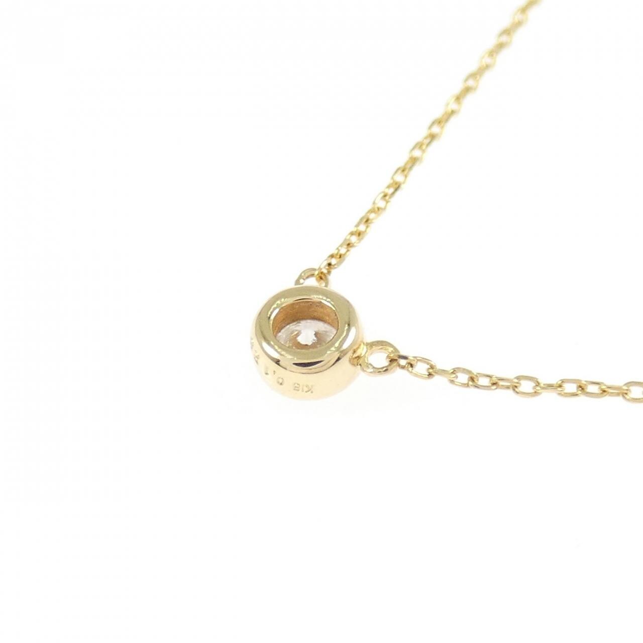 K18YG ダイヤモンド ネックレス 0.128CT