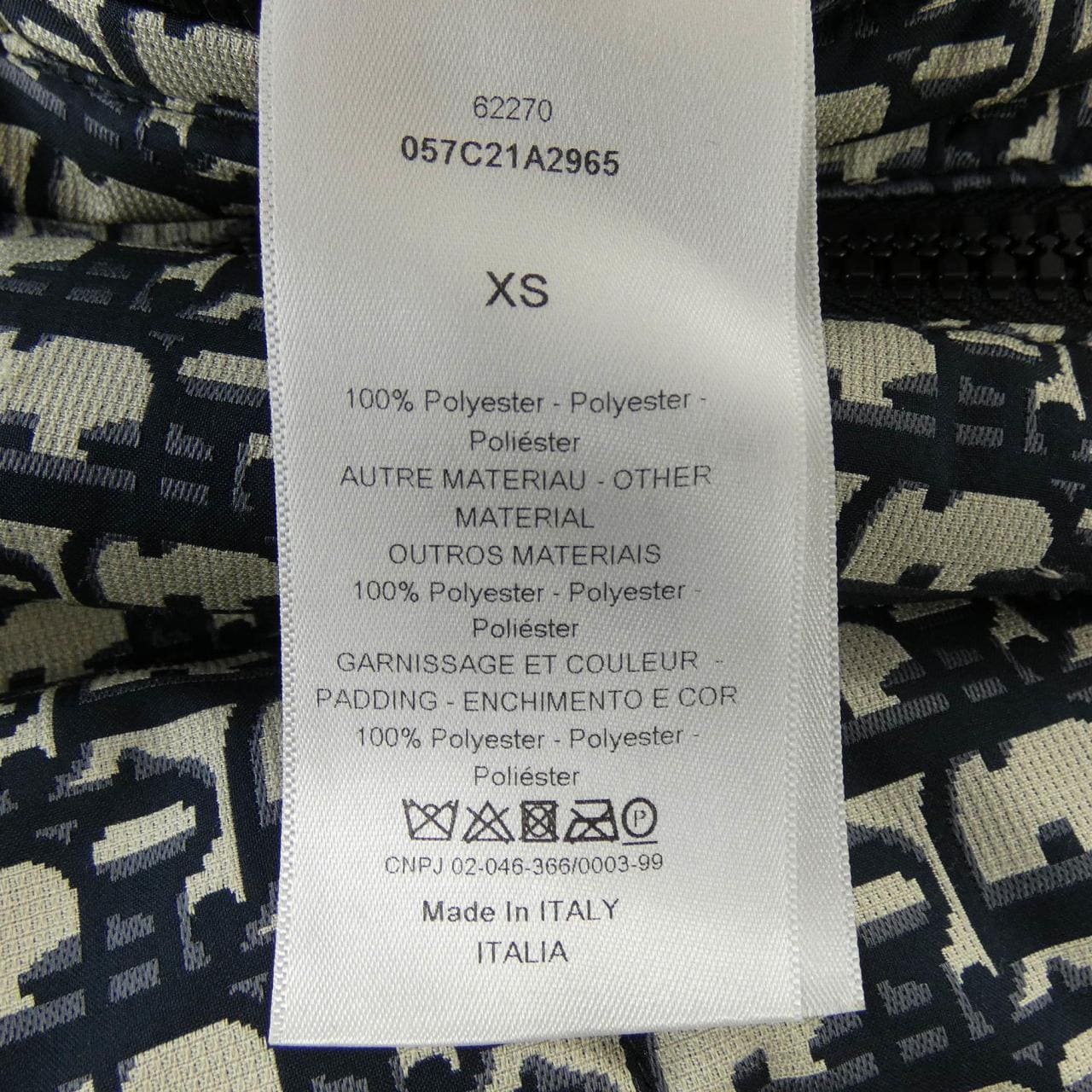 クリスチャンディオール CHRISTIAN DIOR オブリーク 057C21A2965 ブルゾン