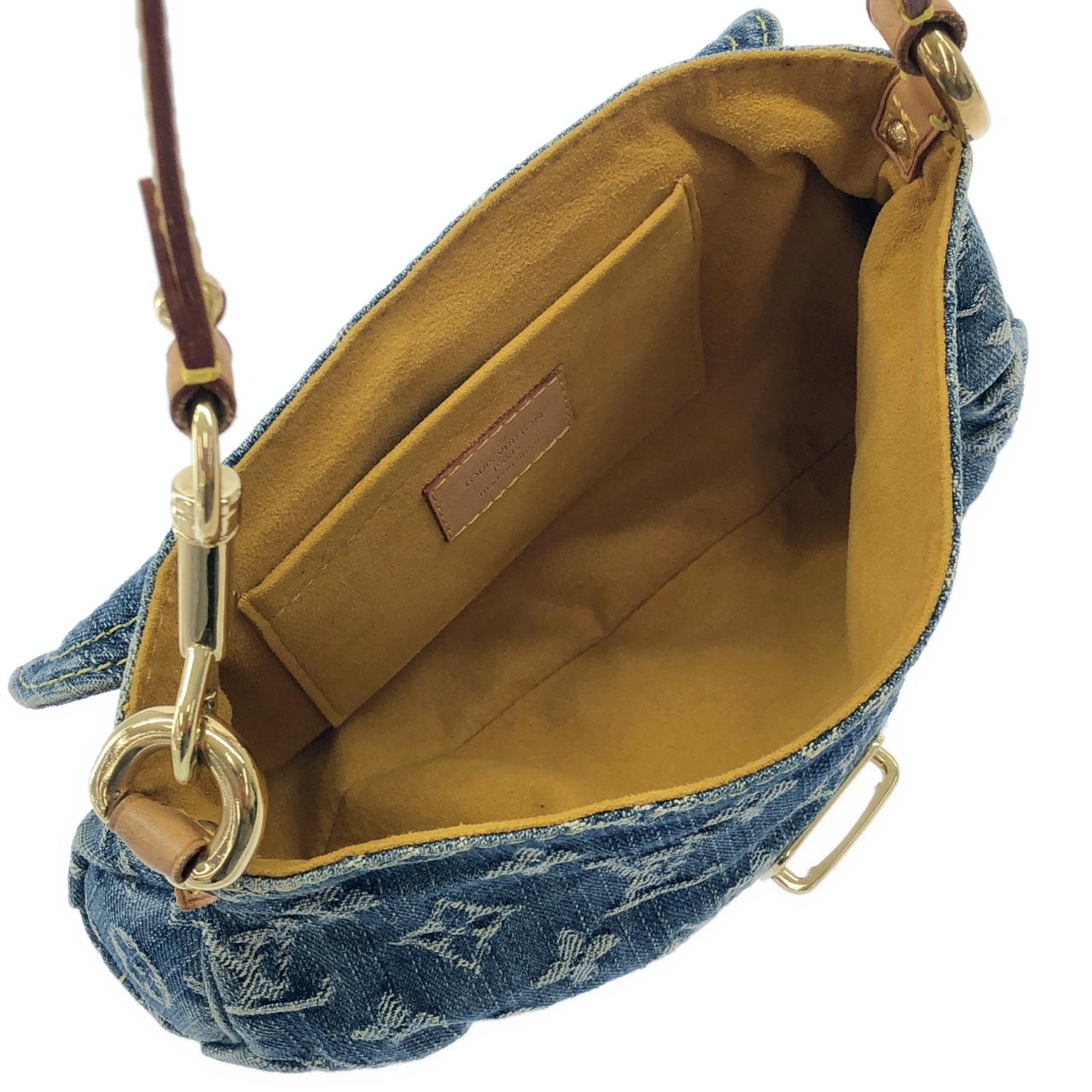 ルイヴィトン モノグラム デニム ミニ プリーティ M95050 ショルダーバッグ