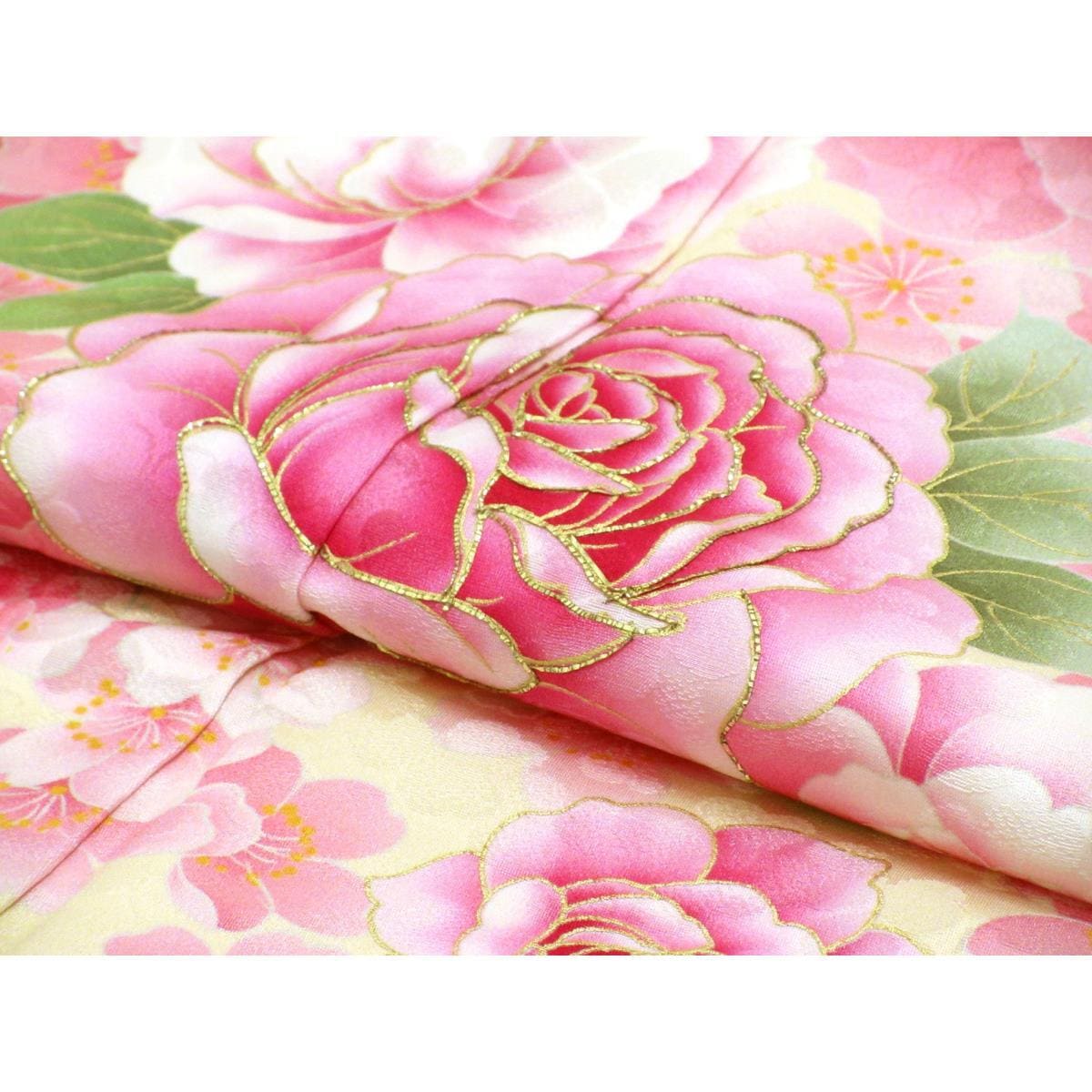 振袖　きもの・長襦袢　２点セット　身幅Ｌ寸【松田聖子】