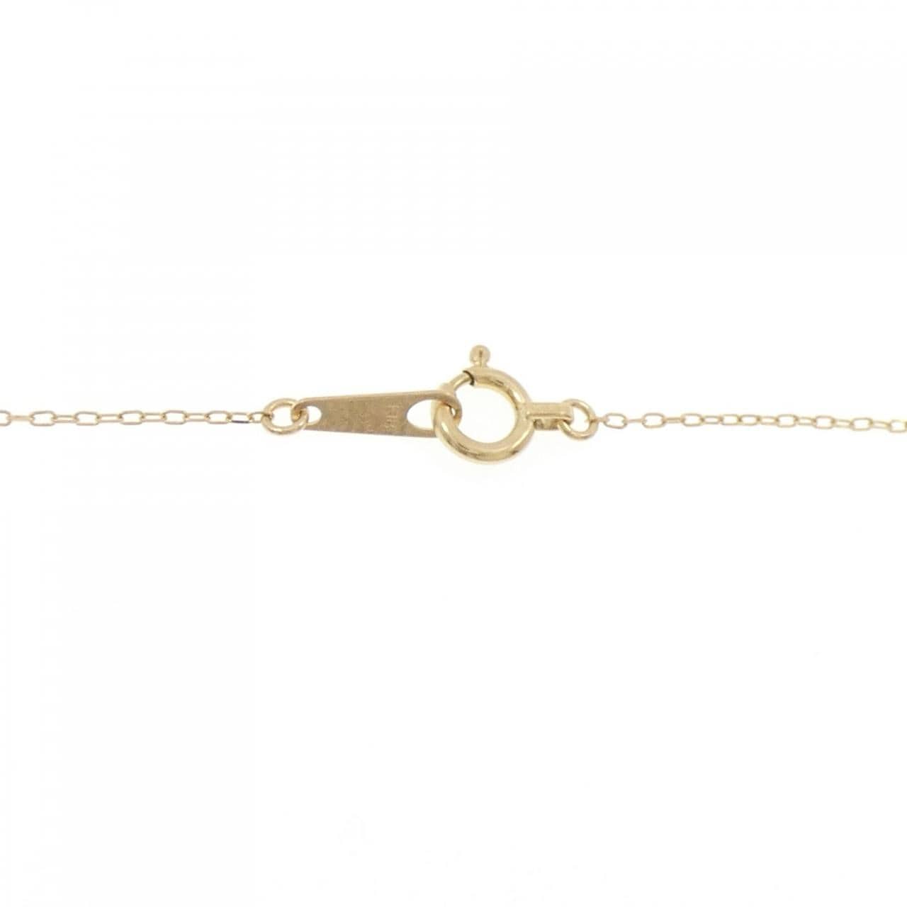 K18YG ソリティア ダイヤモンド ネックレス 0.10CT