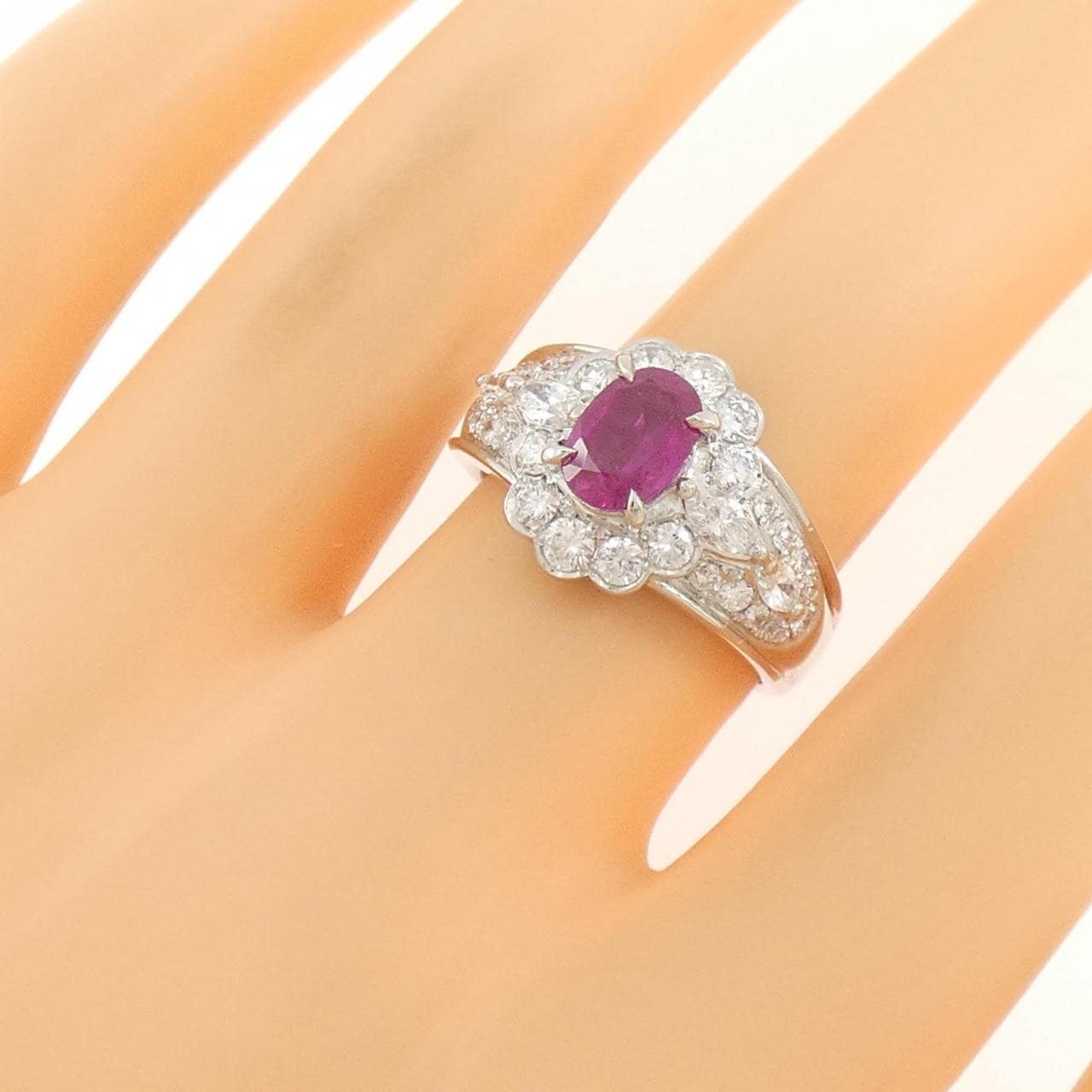 PT900 ルビー リング 1.12CT