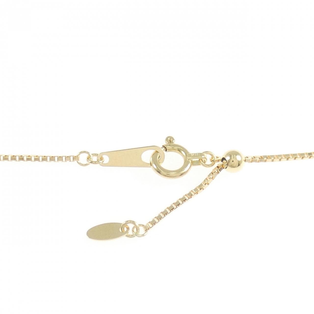 K18YG/K18WG クロス ダイヤモンド ネックレス 0.33CT