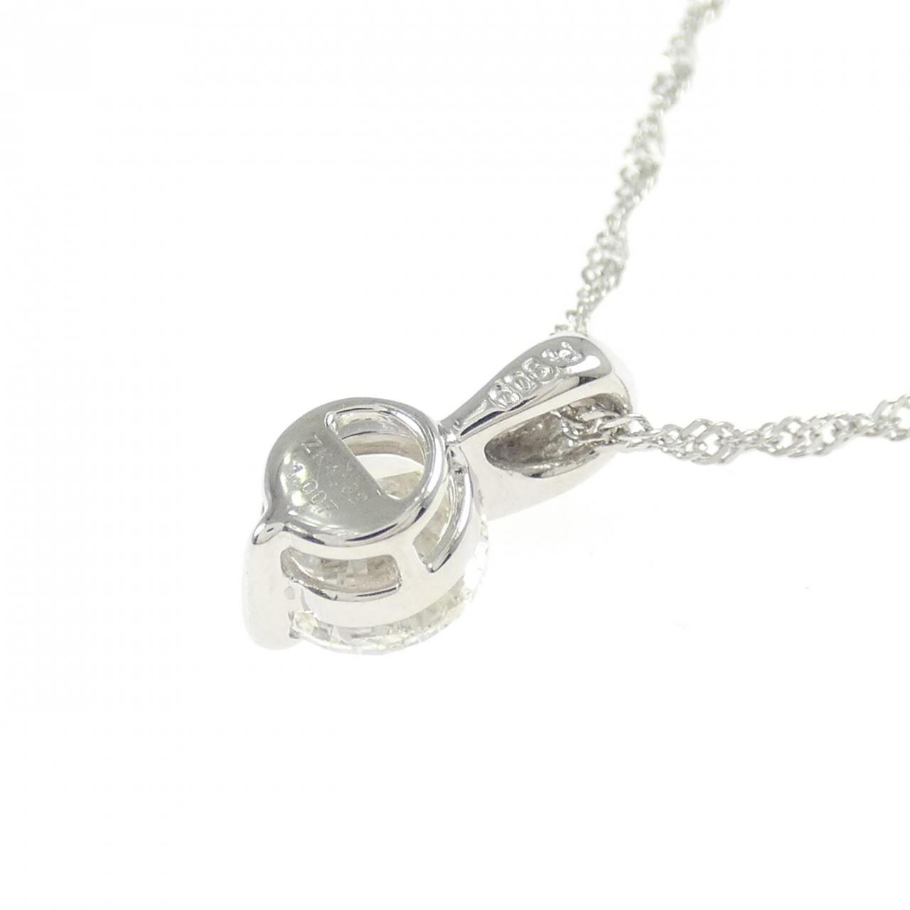 PT900/PT850 ソリティア ダイヤモンド ネックレス 1.007CT