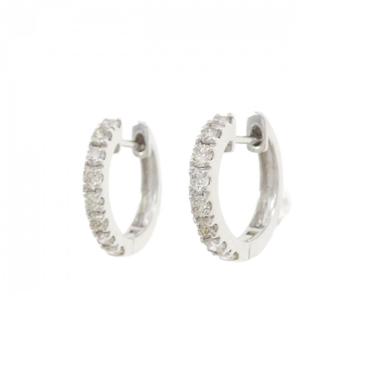 K18WG ダイヤモンド ピアス 0.50CT