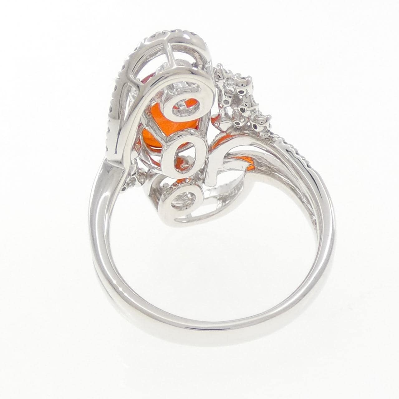 K18WG オパール リング 1.84CT