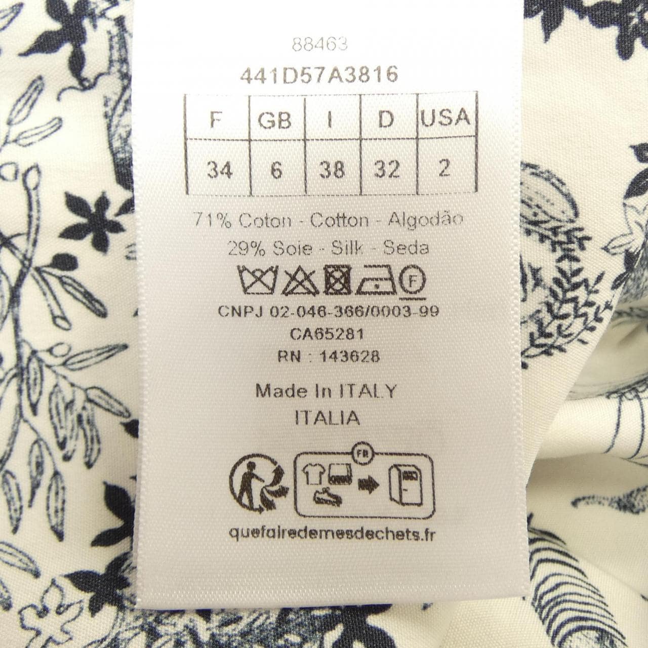 クリスチャンディオール CHRISTIAN DIOR DIORIVIERA FLARE MIDI DRESS 441D57A3816 ワンピース