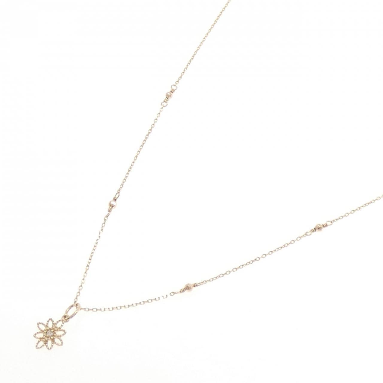 アガット ダイヤモンド ネックレス 0.01CT