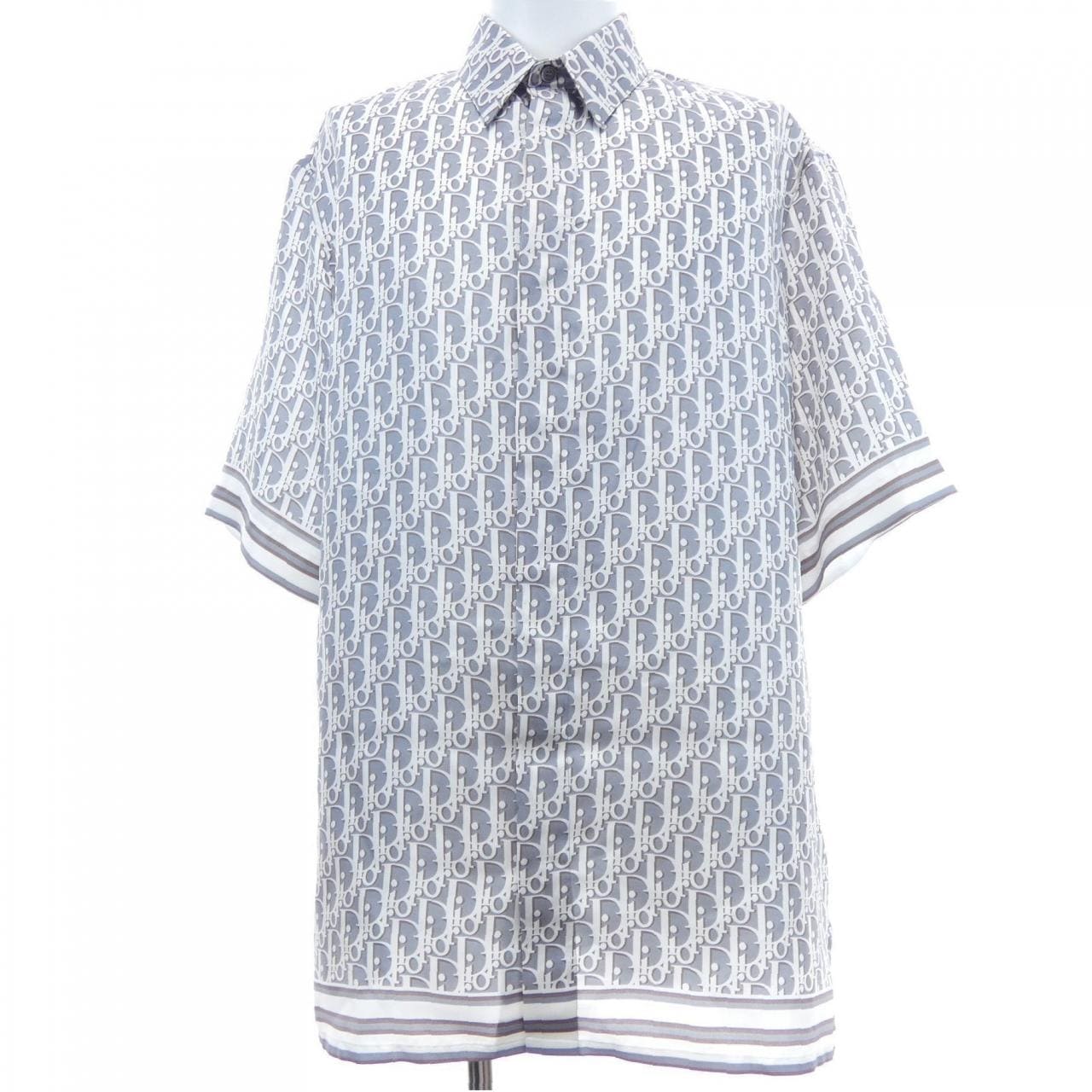 ディオール DIOR ディオールオブリークオーガニックシルクツイル　OBLIQUE 193C545A4751 S／Sシャツ