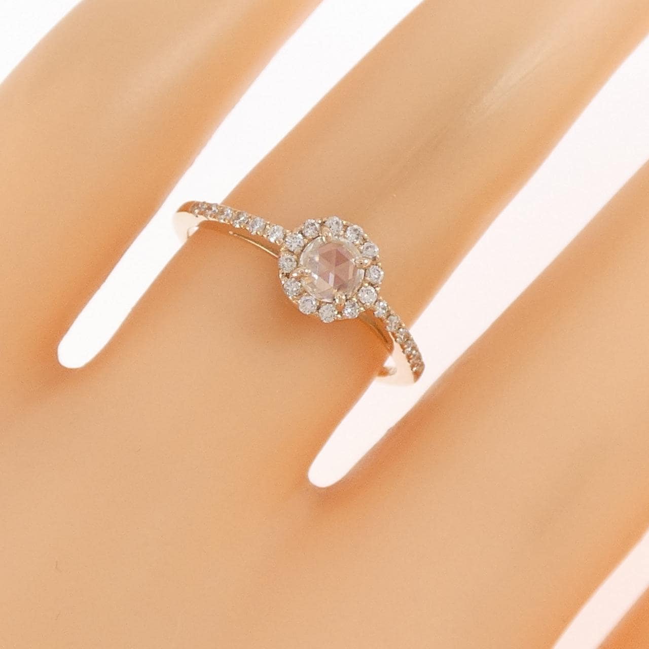 K18PG ダイヤモンド リング 0.17CT