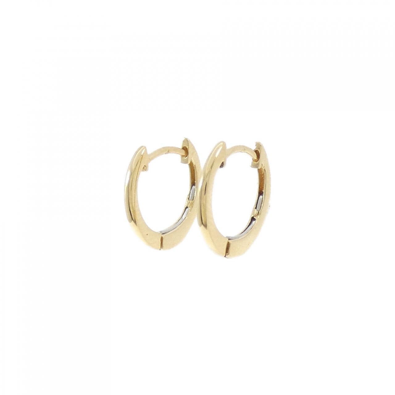 K18YG フープ ピアス