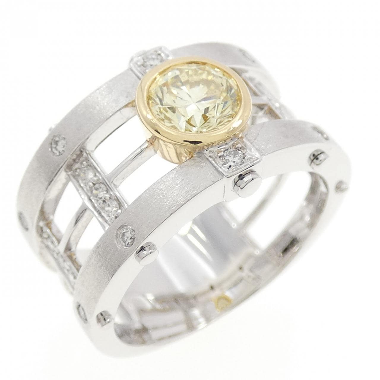 K18WG/K18YG ダイヤモンド リング 0.747CT