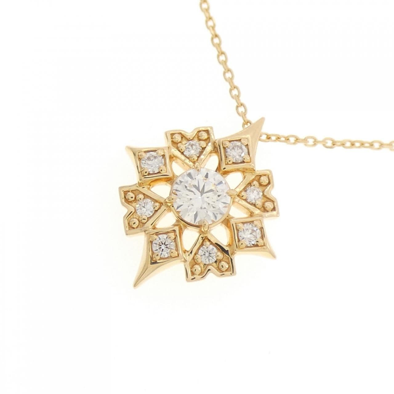 K18YG ダイヤモンド ネックレス 0.230CT