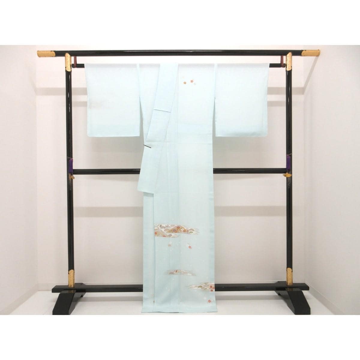 【未使用品】単衣　駒絽訪問着　友禅金彩加工
