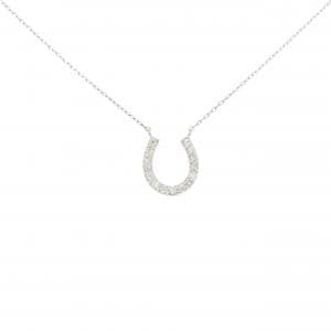 PT900/PT850 ホースシュー ダイヤモンド ネックレス 0.09CT