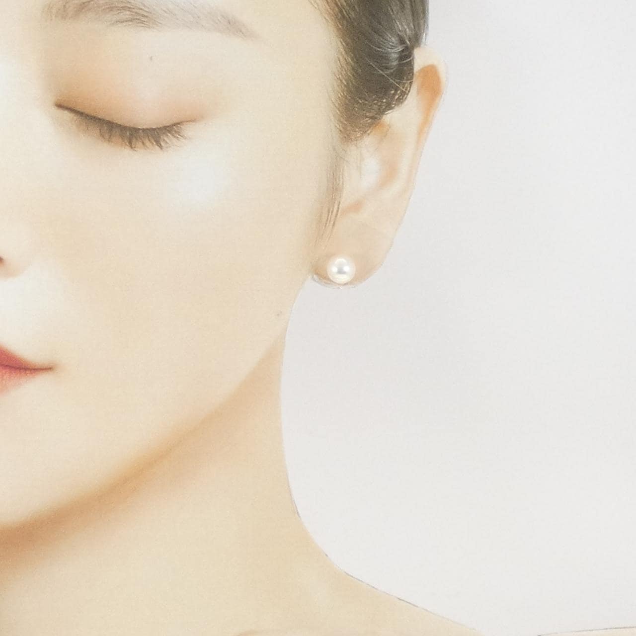 K18PG アコヤパール ピアス 7.9mm