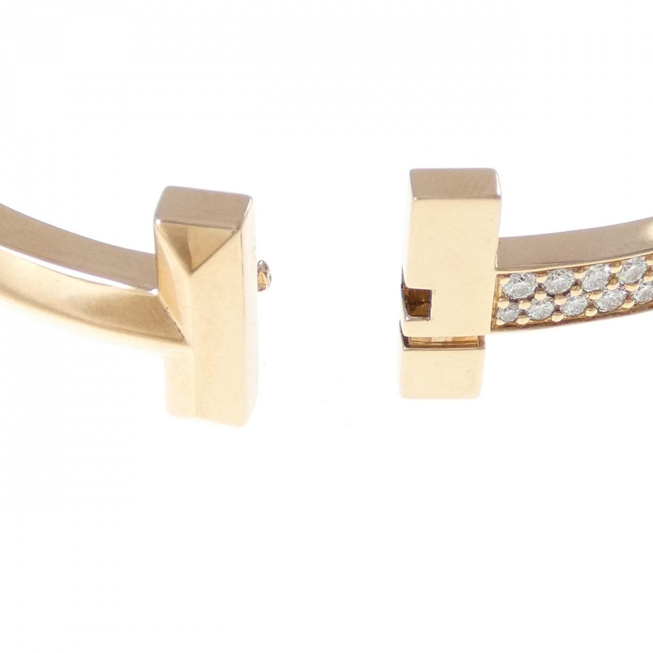 ティファニー Tワン ヒンジ ワイド バングル 2.36CT