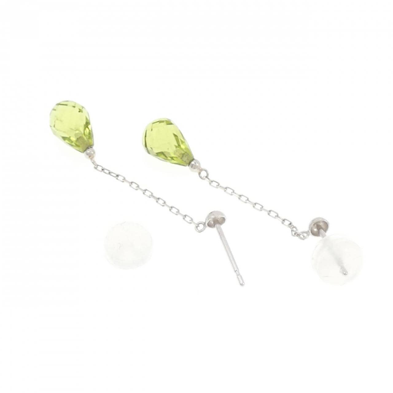 【新品】PT900 ペリドット ピアス