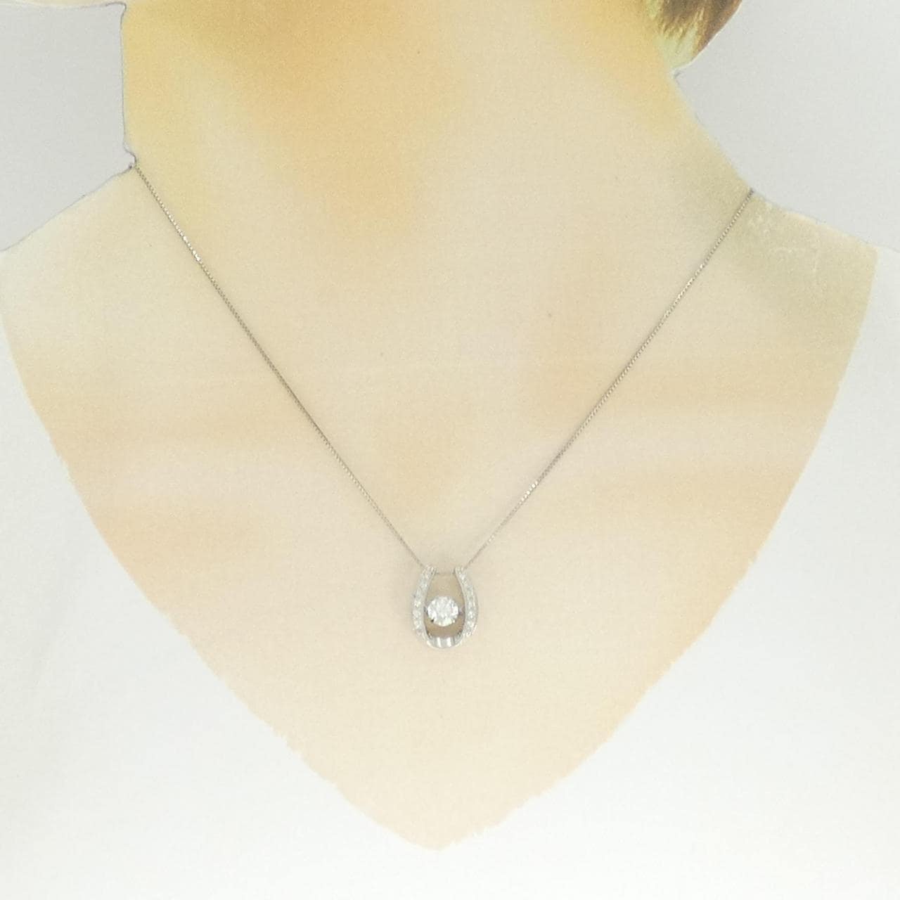 PT900/PT850 ダイヤモンド ネックレス 0.549CT