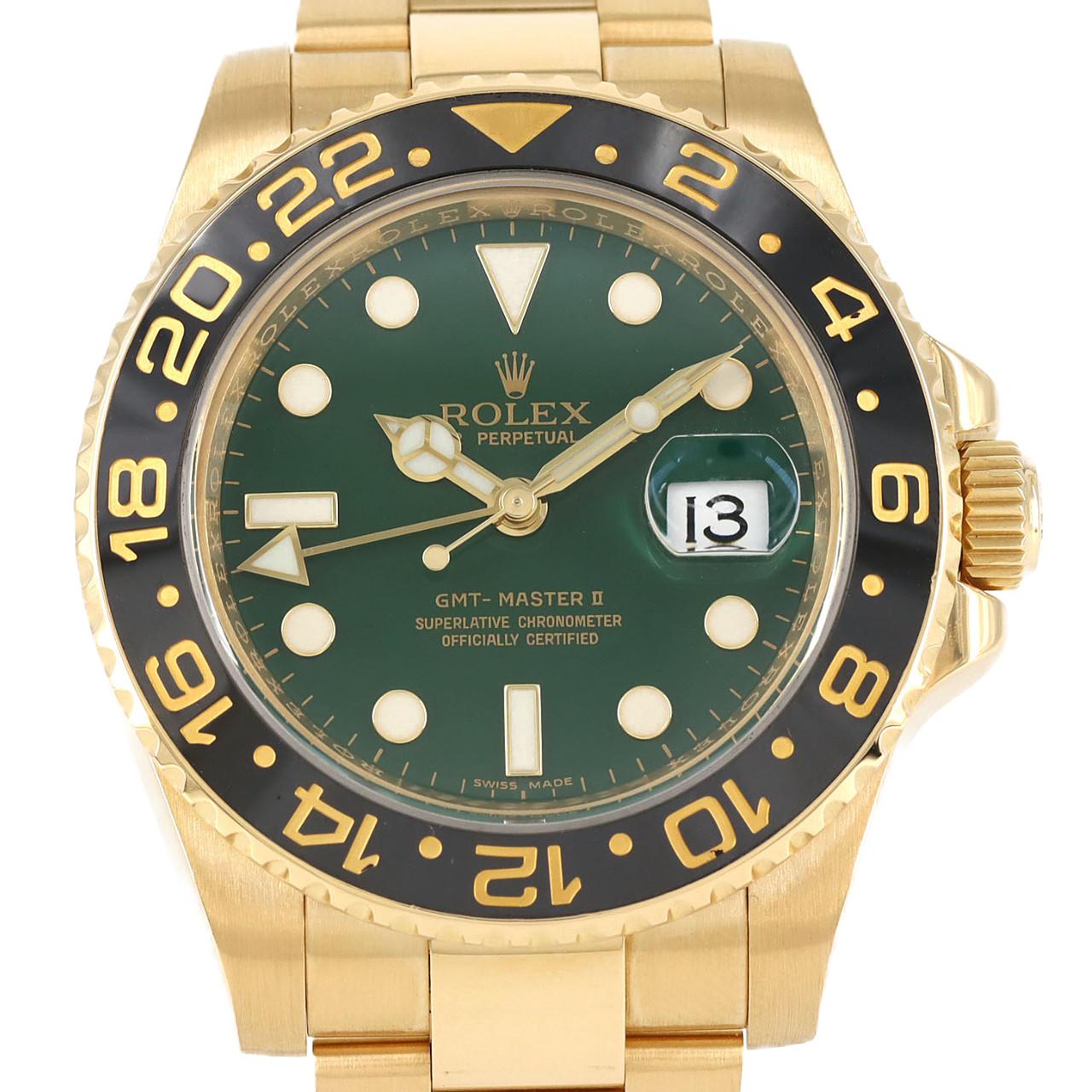 ロレックス GMTマスターⅡ 116718LN YG 自動巻 ランダム番