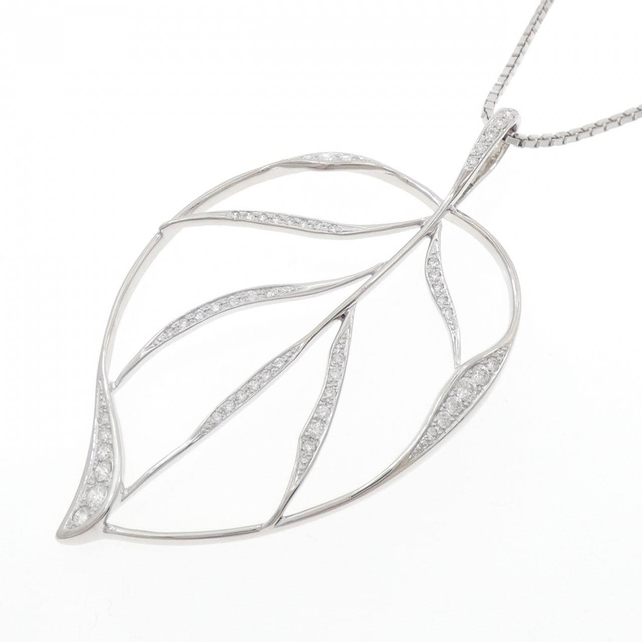PT900/PT850 リーフ ダイヤモンド ネックレス 0.70CT