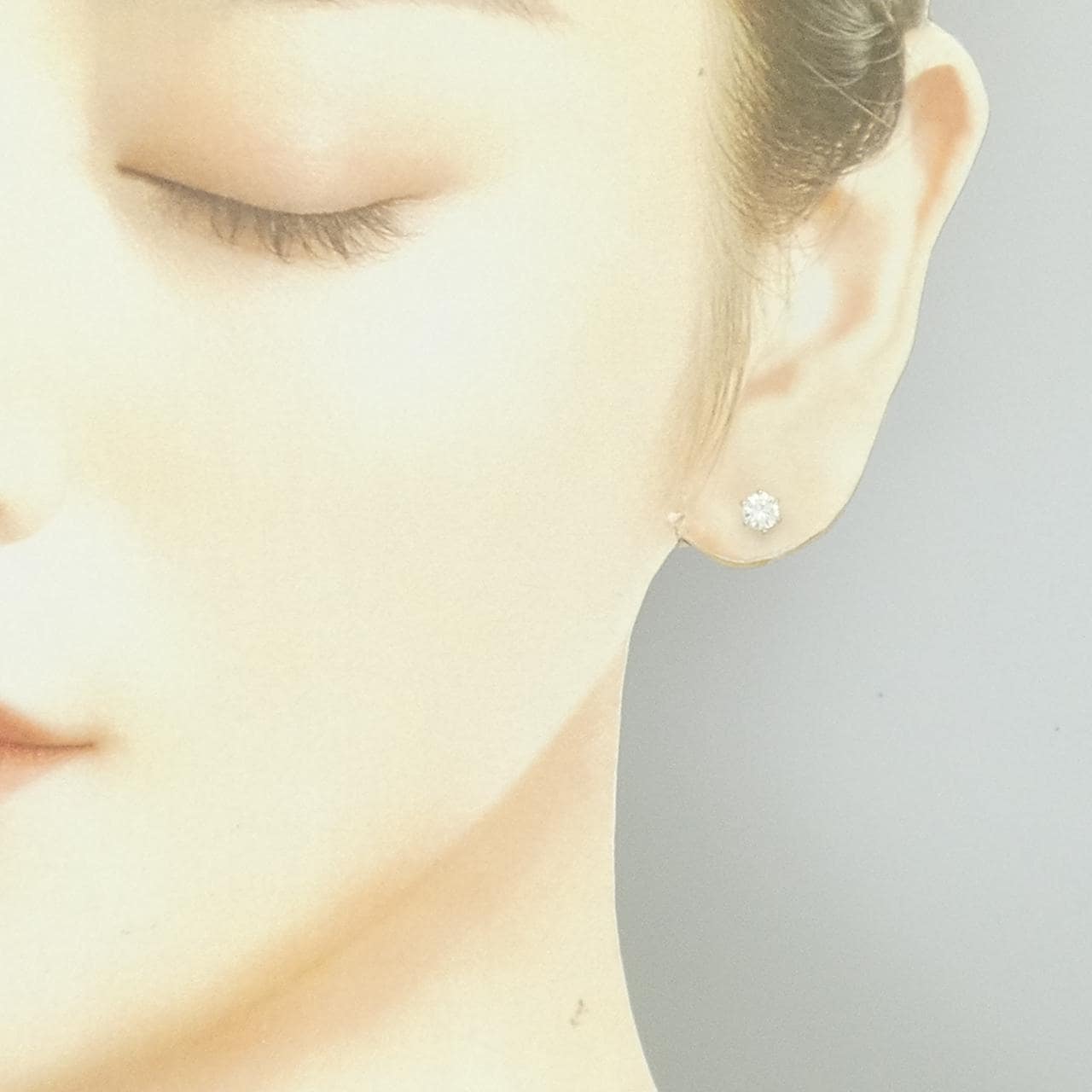 【リメイク】PT900/ST ダイヤモンド ピアス 0.312CT 0.316CT F-G VS1 VG-GOOD