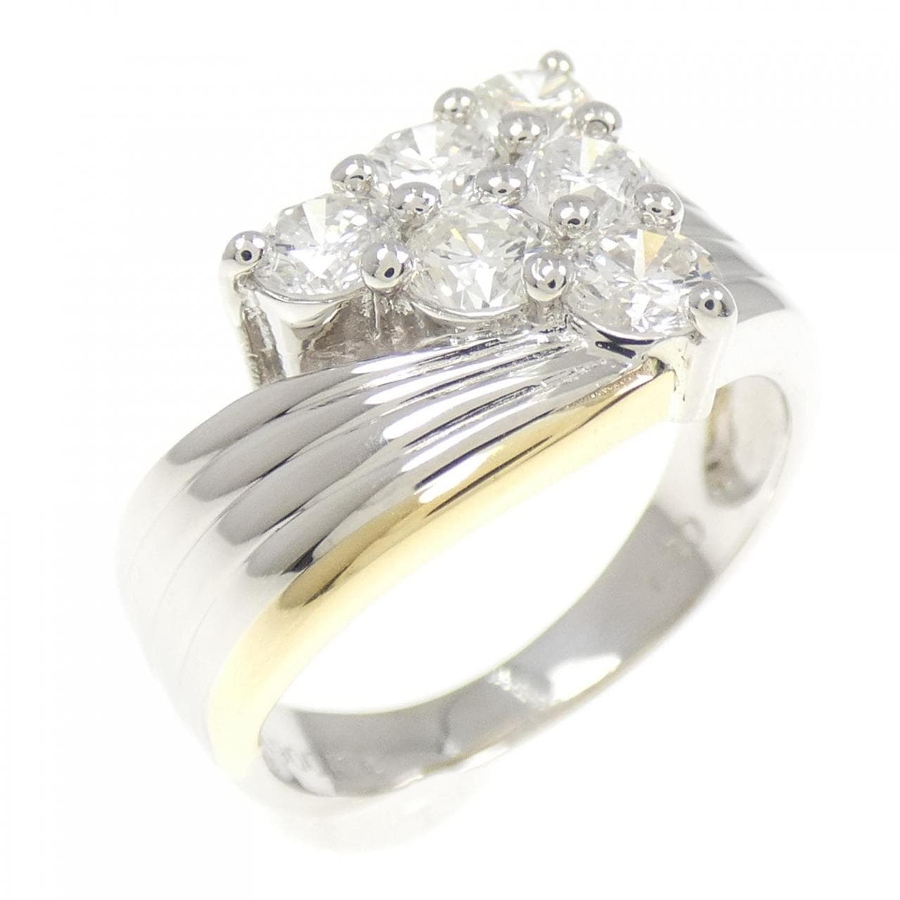 PT900/K18YG ダイヤモンド リング 1.00CT