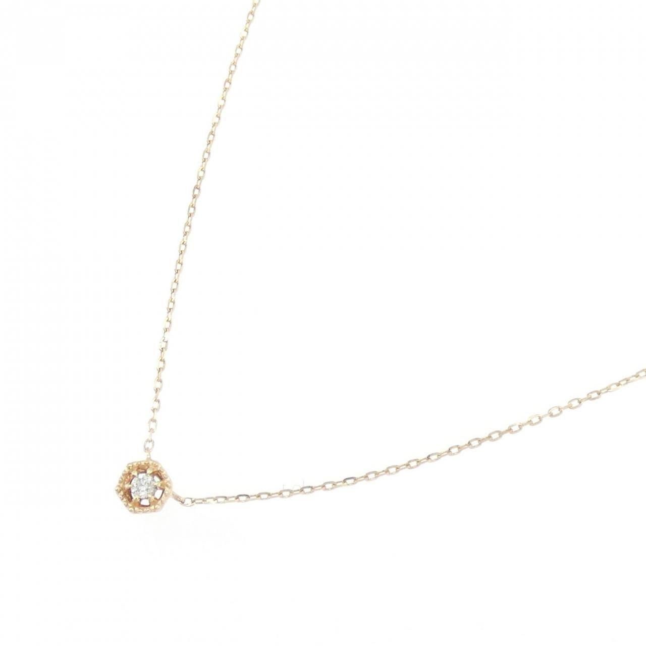 アガット ダイヤモンド ネックレス 0.02CT