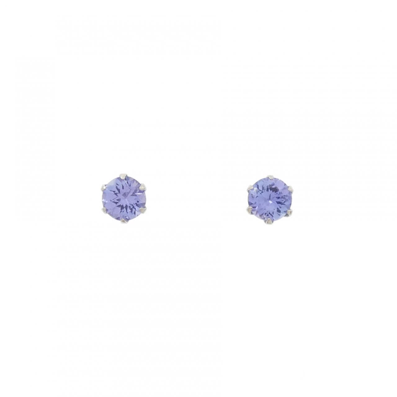 PT900 タンザナイト ピアス 0.60CT