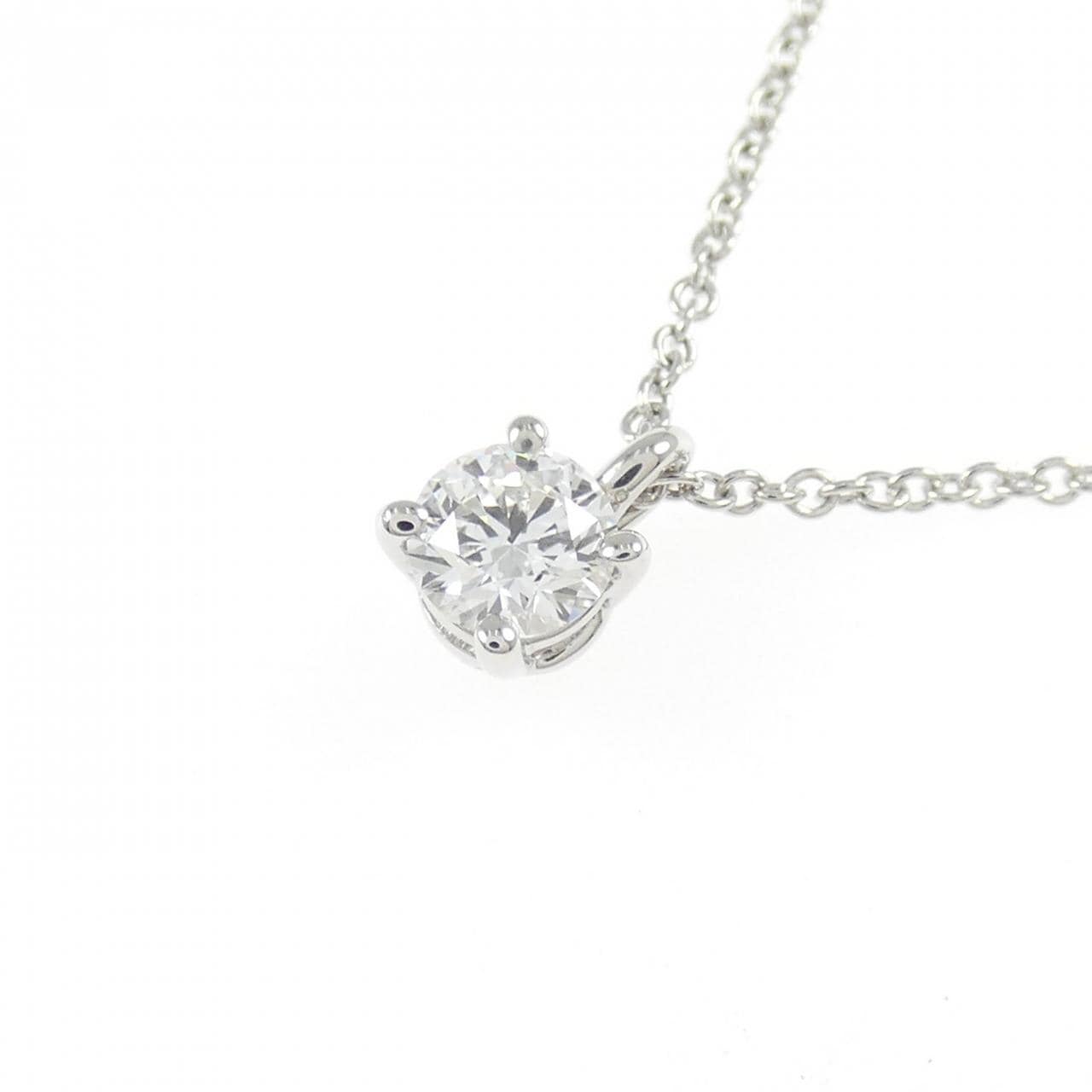 ティファニー ソリティア ネックレス 0.27CT F VVS1 EXT