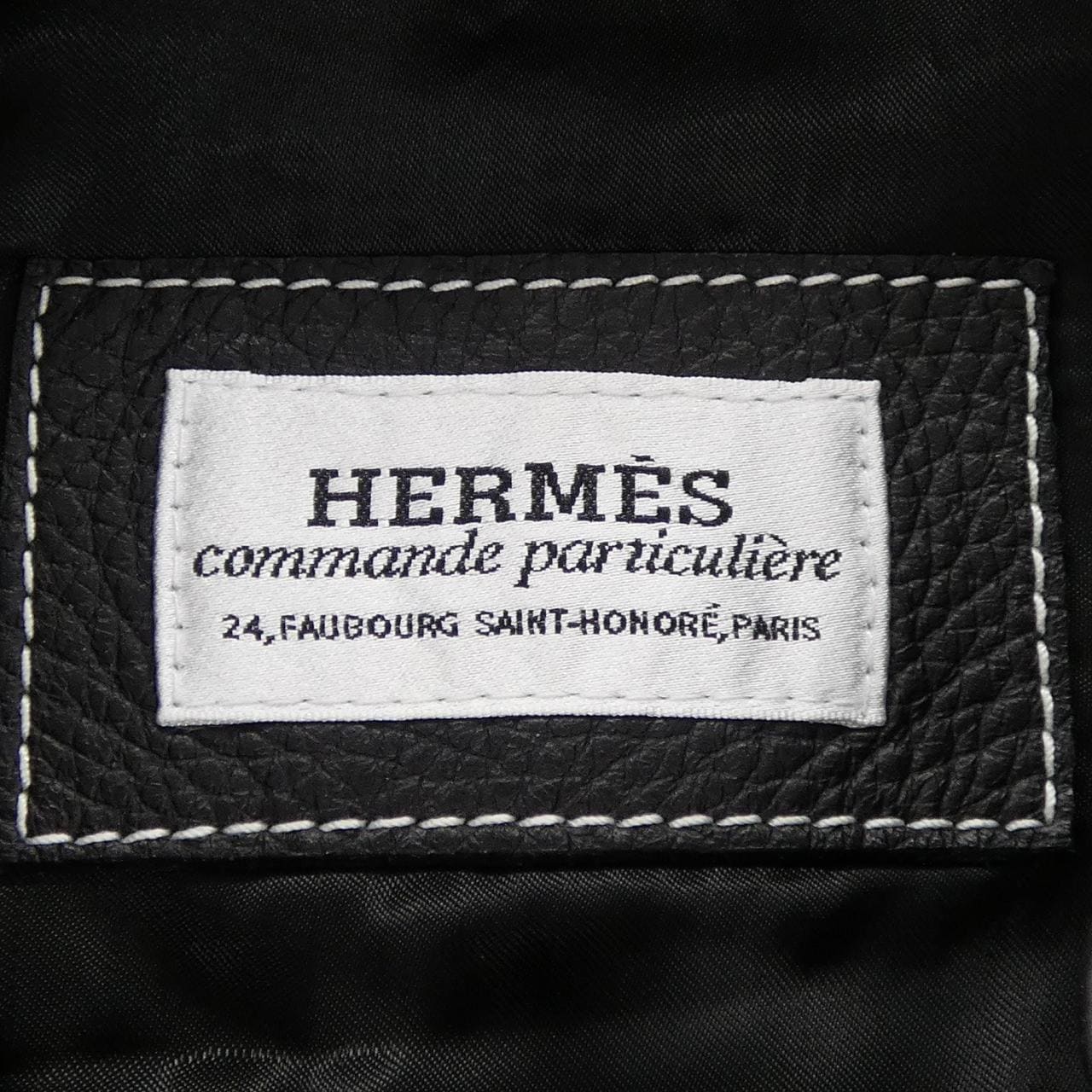エルメス HERMES OD-0829 レザーライダースジャケット