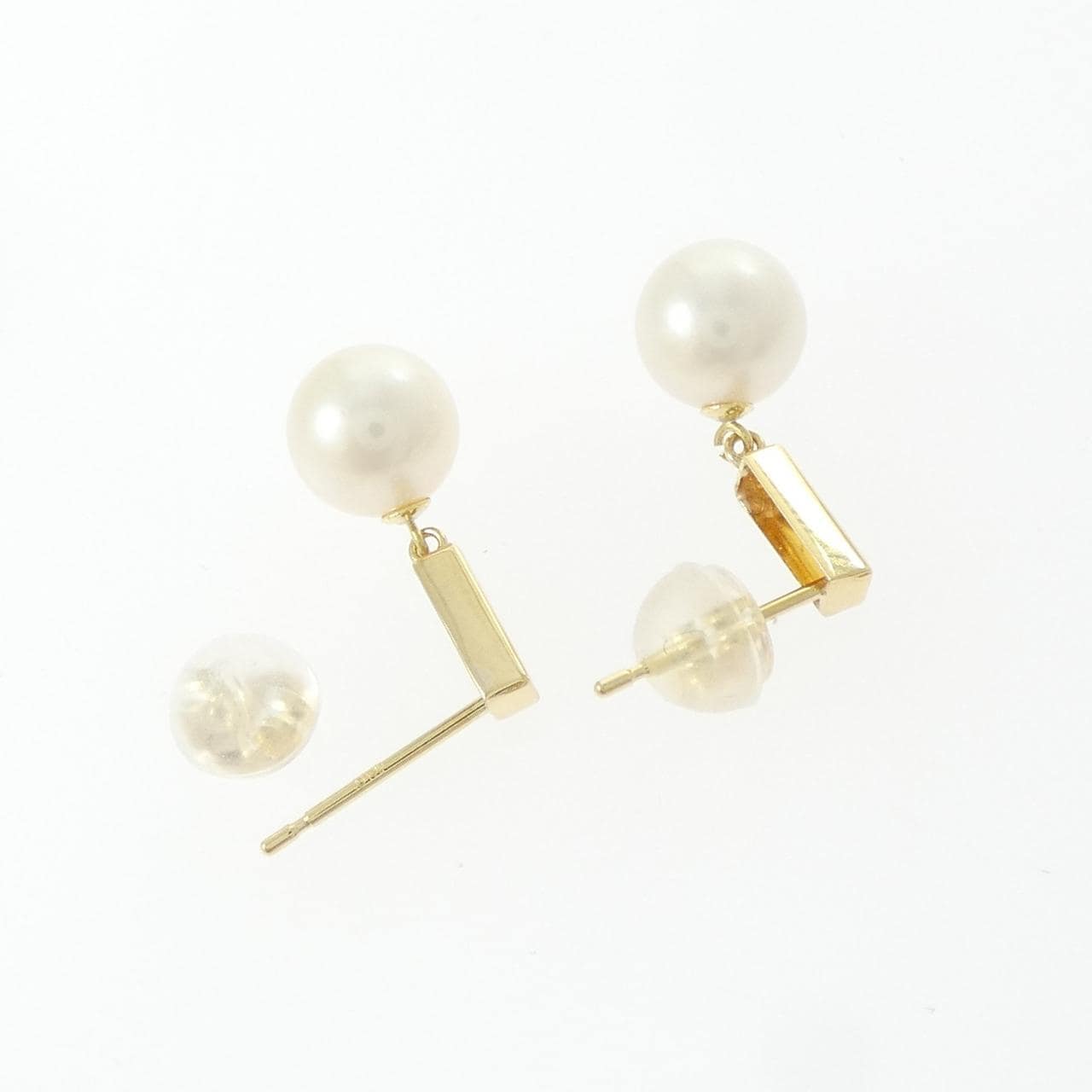 K18YG アコヤパール ピアス 6.3mm