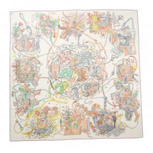 エルメス HERMES エルメスの世界 H244230S カレジェアン140 ショール