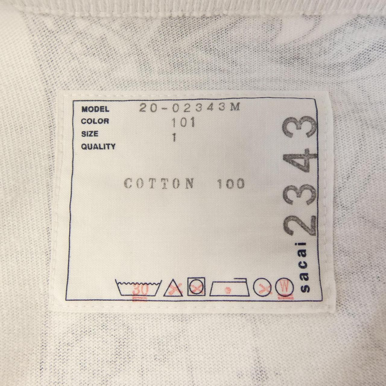サカイ SACAI 20-02343M Tシャツ