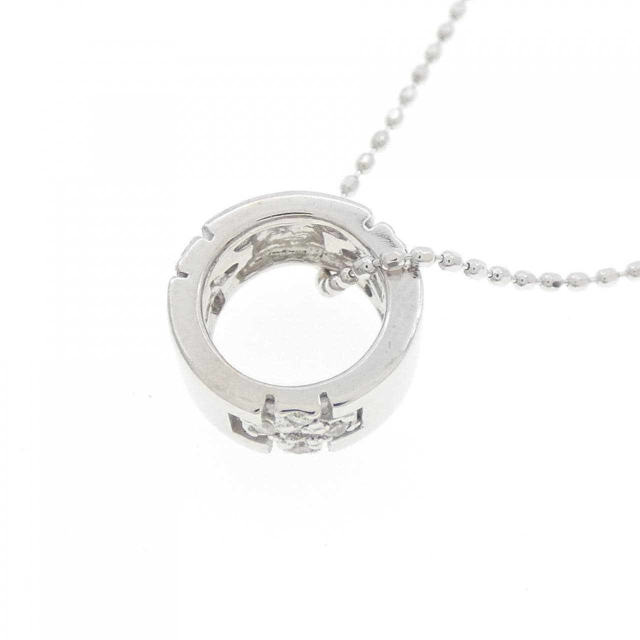 K18WG ダイヤモンド ネックレス 0.07CT