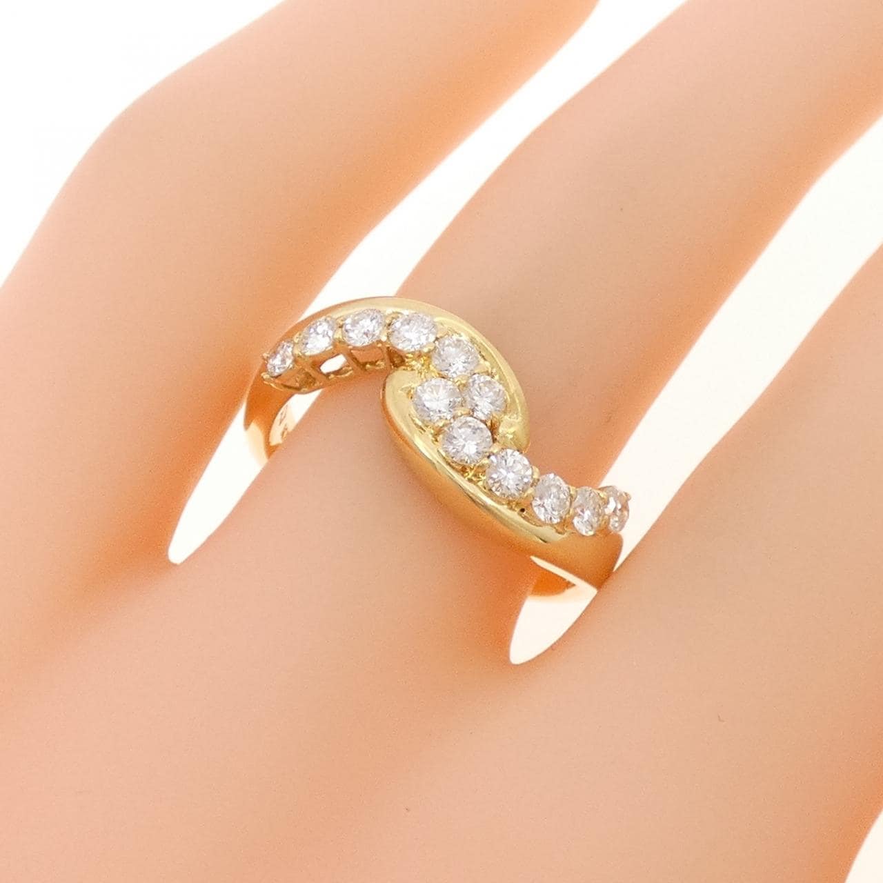 K18YG ダイヤモンド リング 0.50CT