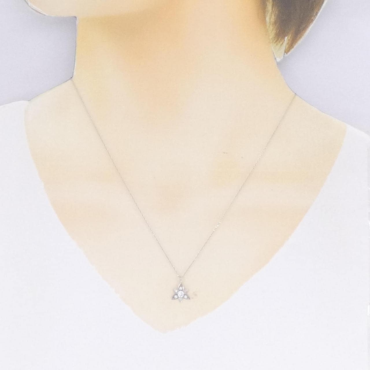 [Remake] PT Flower Diamond Necklace 0.14CT