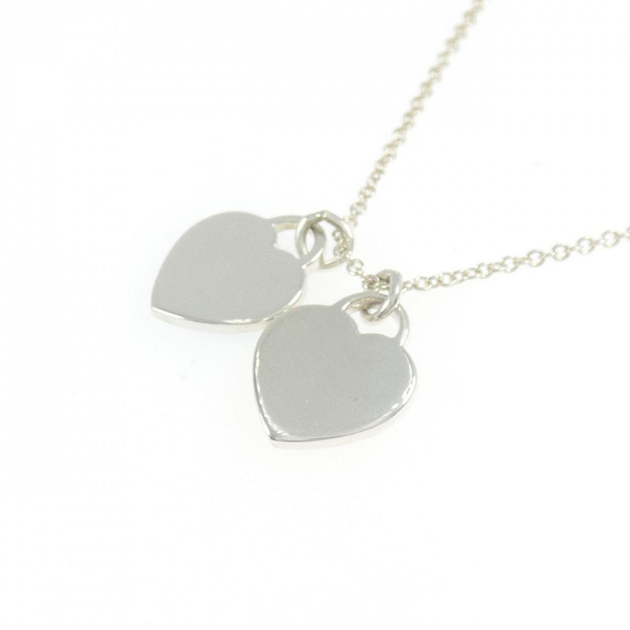 ティファニー リターントゥティファニー ミニ ダブル ハートタグ ネックレス