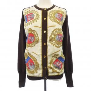 【ヴィンテージ】エルメス HERMES LES ARMES DE PARIS ツイルレーヌ. カーディガン