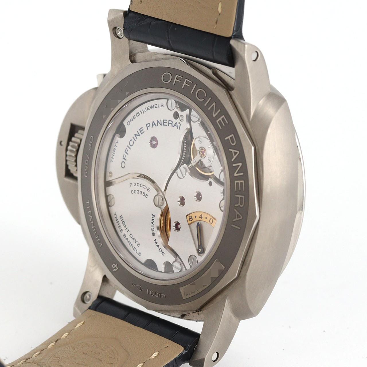 【ノーメンテナンス還元価格】パネライ ルミノール1950イクエーションオブタイム8DAYS GMTチタニオ PAM00670 TI 手巻