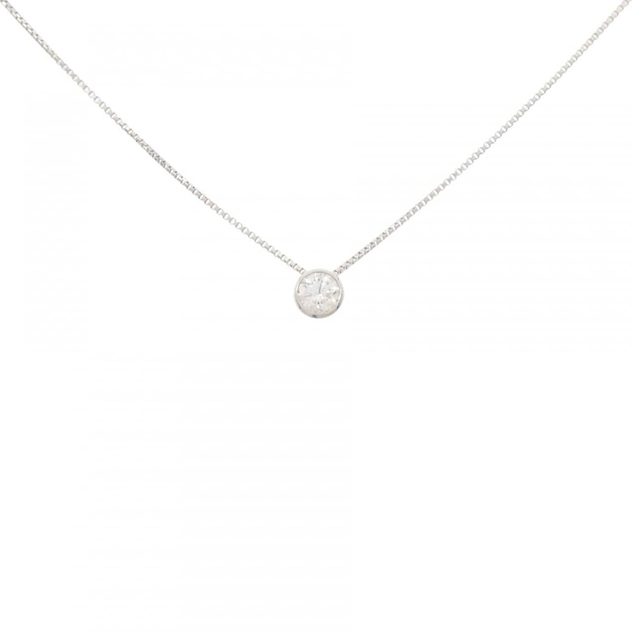 PT900/PT850 ソリティア ダイヤモンド ネックレス 0.20CT