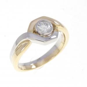 PT900/K18YG ダイヤモンド リング 0.196CT