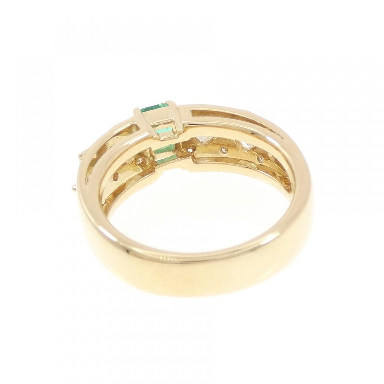 K18YG エメラルド リング 0.37CT