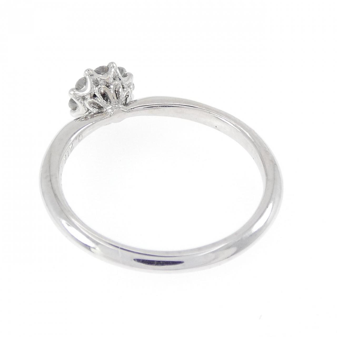 PT950 フラワー ダイヤモンド リング 0.212CT