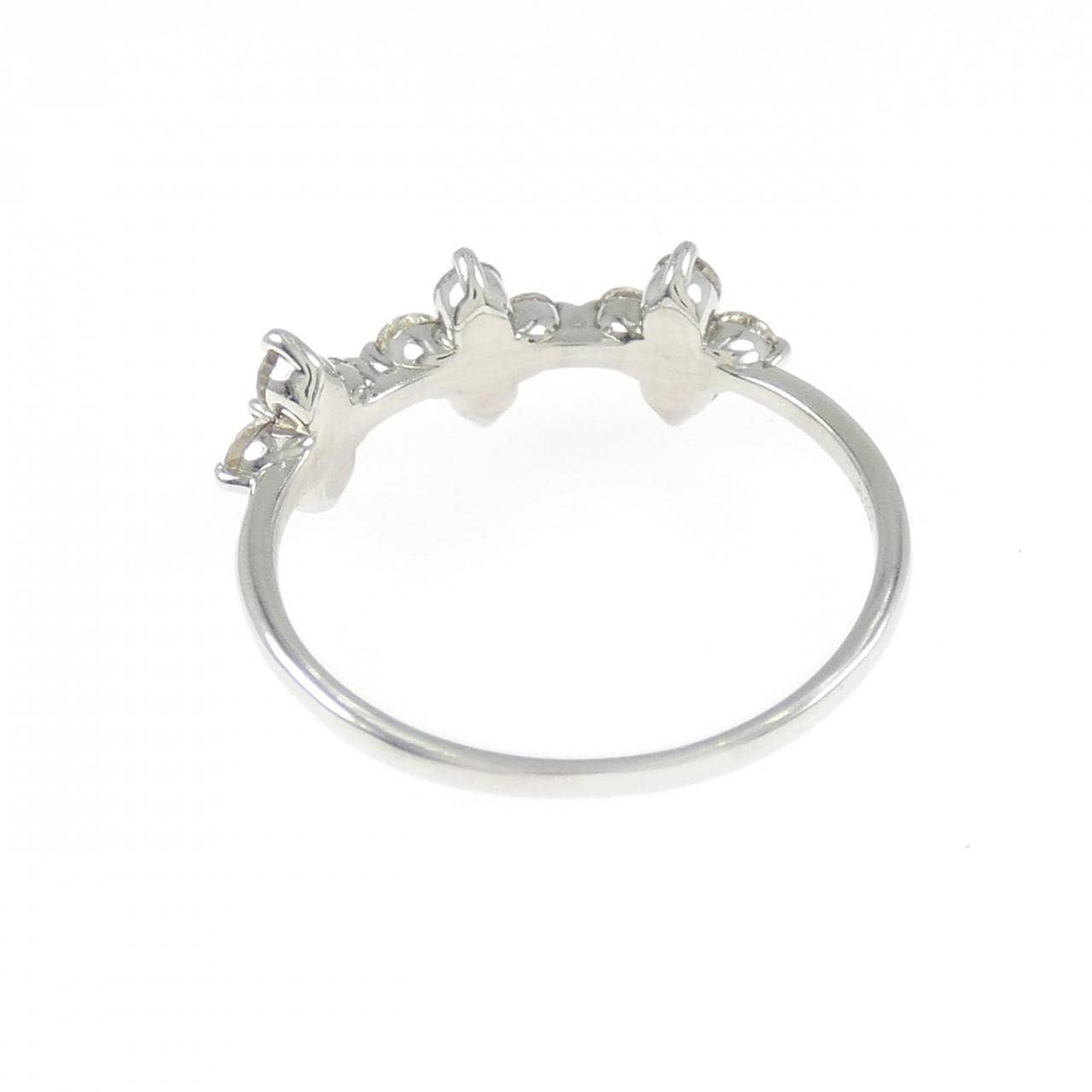 PT900 Flower Tourmaline Ring 0.03CT