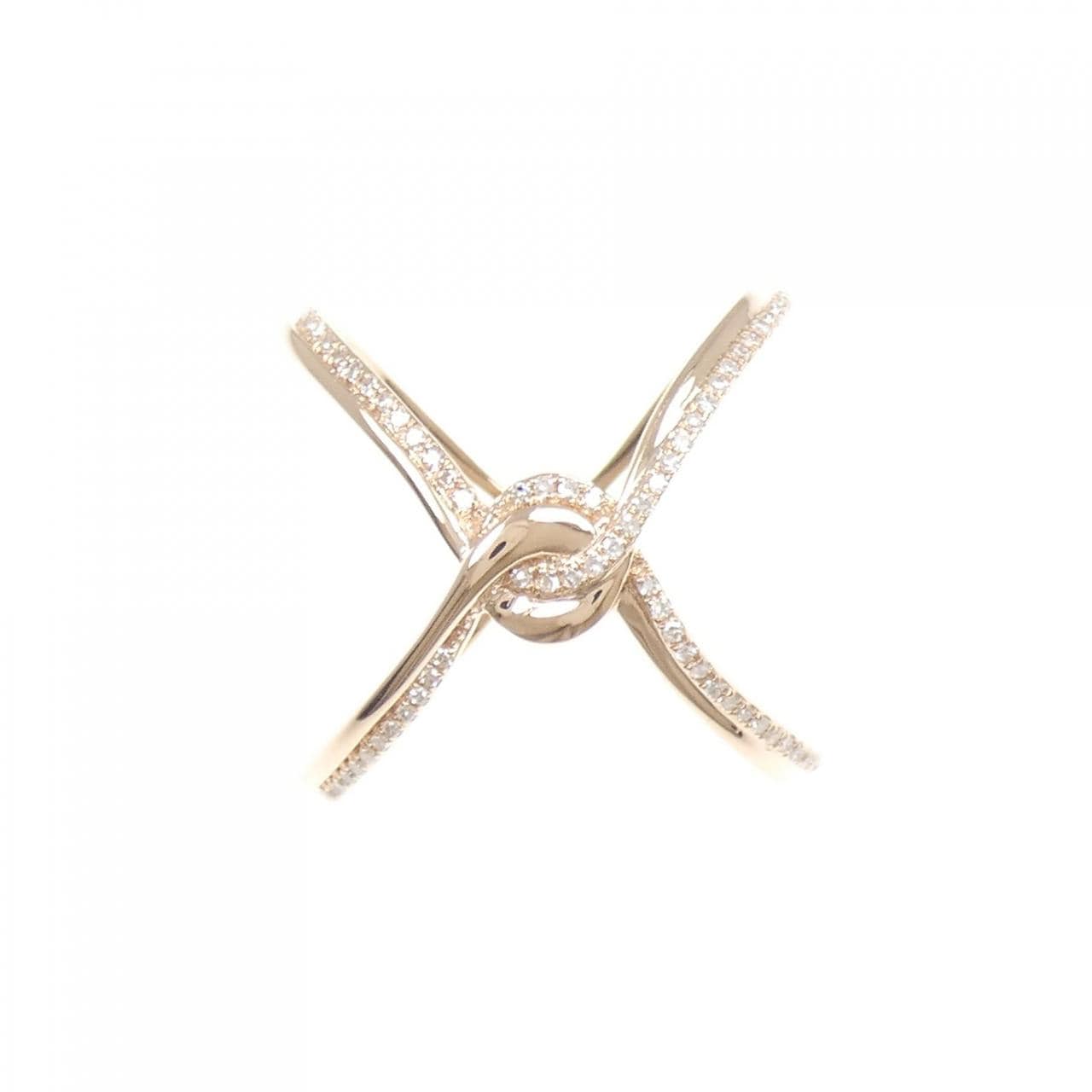 K14PG ダイヤモンド リング 0.18CT